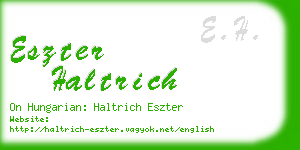 eszter haltrich business card